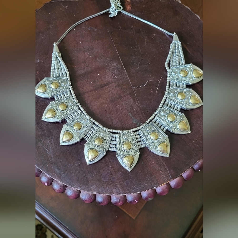 Lucky Brand Silver and Gold Fish Necklace - Picture 10 of 10